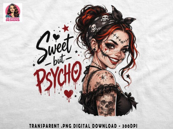 Download Sweet but Psycho PNG | Gothic Horror - Horror Collection