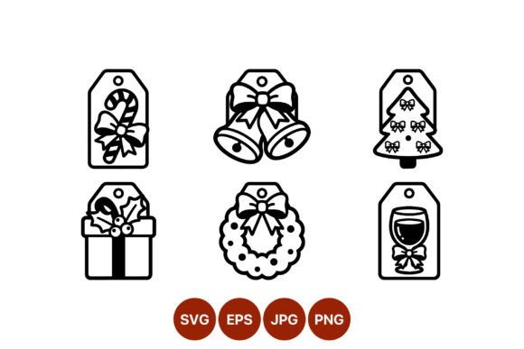 Download Christmas Gift Tags Vector Icons - Christmas gift tags vector Collection