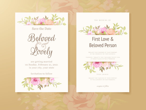 Download Wedding Invitation Card Flower Design - Flower Collection