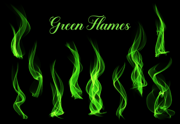 Download Evil Green Realistic Flames - Premium Resources