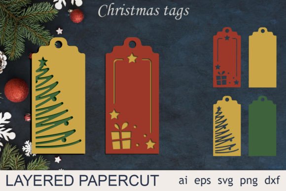 Download Christmas Gift Tags Svg Papercut - Premium Bundle
