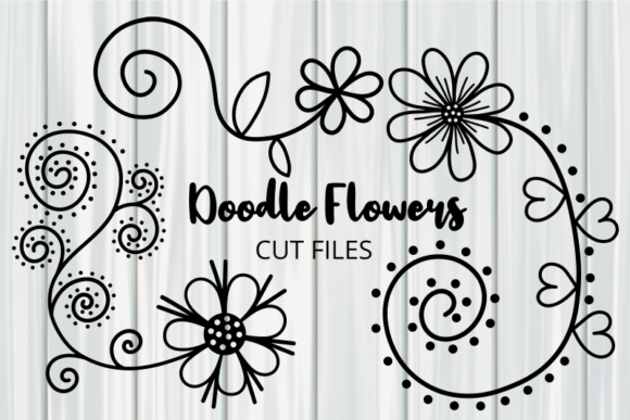 Download Hand Drawn Doodle Daisy Flower Cut Files - Flower Collection
